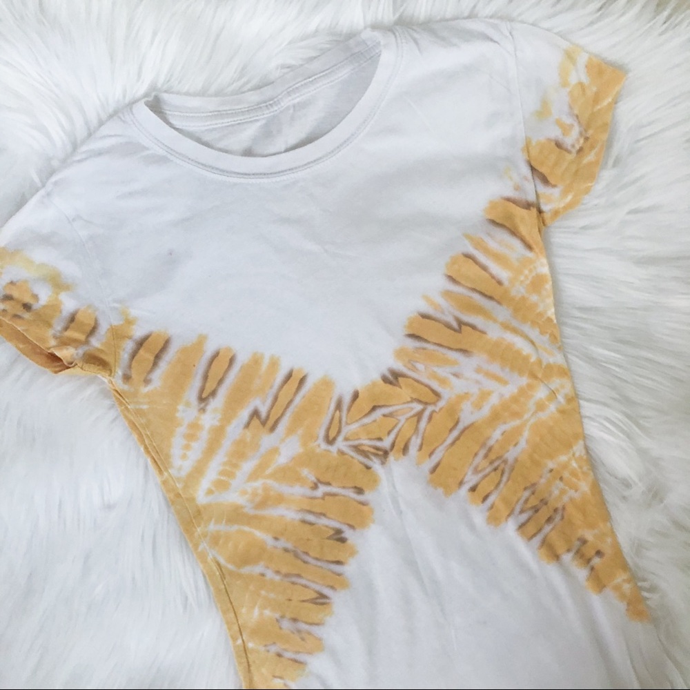 Yellow Tie Dye Top